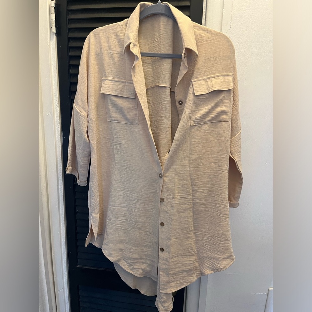 Cream Boutique Tunic Coverup